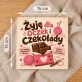 Czekolada Z Truskawkami Dla Dziewiarki Prezent Dla Kobiety: Czekoladowe Oczka Czekolada Z Truskawkami Dla Dziewiarki Prezent Dla Kobiety: Czekoladowe Oczka