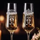 Dwa Kieliszki Do Szampana Dla Pary Młodej Prezent Na Ślub Dla Pary: Mistrzowie Toastów Dwa Kieliszki Do Szampana Dla Pary Młodej Prezent Na Ślub Dla Pary: Mistrzowie Toastów
