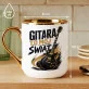 Kubek Z Nadrukiem Dla Gitarzysty Prezent Dla Mężczyzny: Gitara To Mój Świat