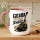 Kubek Z Nadrukiem Dla Gitarzysty Prezent Dla Mężczyzny: Gitara To Mój Świat