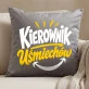 Poduszka Dekoracyjna Dla Kolegi Prezent Dla Mężczyzny: Kierownik Uśmiechów Poduszka Dekoracyjna Dla Kolegi Prezent Dla Mężczyzny: Kierownik Uśmiechów