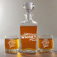 Awesome Whisky - Zestaw Grawerowana Karafka I Szklanki Do Whisky