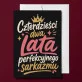 Kartka z Życzeniami Dla 42 Latki Na 40 Urodziny Dla Kobiety: Sarkastyczna Elegancja Kartka z Życzeniami Dla 42 Latki Na 40 Urodziny Dla Kobiety: Sarkastyczna Elegancja