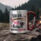 Kubek Metalowy z Karabińczykiem Na Dzień Nauczyciela Prezent Dla Nauczyciela Kobiety: Szkolny Humor Z Kawą Kubek Metalowy z Karabińczykiem Na Dzień Nauczyciela Prezent Dla Nauczyciela Kobiety: Szkolny Humor Z Kawą