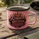 Kubek Emaliowany Dla Kociary Prezent Dla Kobiety: Kocia Monarchia Kubek Emaliowany Dla Kociary Prezent Dla Kobiety: Kocia Monarchia