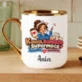 Kubek Personalizowany Dla Pielęgniarki Prezent Dla Kobiety: Kawa, Bandaże I Supermoce Kubek Personalizowany Dla Pielęgniarki Prezent Dla Kobiety: Kawa, Bandaże I Supermoce