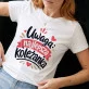 Koszulka Damska Biała Dla Koleżanki Prezent Dla Kobiety: Dowcipna Koleżeńska Typografia