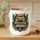 Kubek Z Nadrukiem Dla Gamera Prezent Dla Mężczyzny: Poziom Legendy Kubek Z Nadrukiem Dla Gamera Prezent Dla Mężczyzny: Poziom Legendy