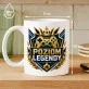 Kubek Z Nadrukiem Dla Gamera Prezent Dla Mężczyzny: Poziom Legendy Kubek Z Nadrukiem Dla Gamera Prezent Dla Mężczyzny: Poziom Legendy