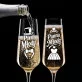 Dwa Kieliszki Do Szampana Na Ślub Prezent Dla Pary Młodej Pary: Pan Młody I Panna Młoda Dwa Kieliszki Do Szampana Na Ślub Prezent Dla Pary Młodej Pary: Pan Młody I Panna Młoda