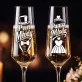 Dwa Kieliszki Do Szampana Na Ślub Prezent Dla Pary Młodej Pary: Pan Młody I Panna Młoda Dwa Kieliszki Do Szampana Na Ślub Prezent Dla Pary Młodej Pary: Pan Młody I Panna Młoda