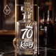 Karafka Do Wódki z Grawerem Na 70 Urodziny Prezent: 70 Lat Klasy - Korona