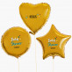 Baby shower chłopiec - Zestaw balonów z helem - Kształty