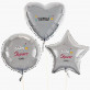 Baby shower dziewczynka - Zestaw balonów z helem - Kształty