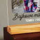 Bajkowe mikołajki - Wydruk na szkle akrylowym z podstawką