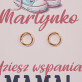 Będziesz wspaniałą mamą - Pozłacane kolczyki kółka