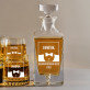 Beloved Husband - Zestaw Grawerowana Karafka I Szklanki Do Whisky