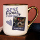 Best friends forever - Kubek ceramiczny ze złotym rantem