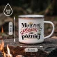Kubek Emaliowany Na Mikołajki Prezent Dla Kobiety: Sarkastyczna Elegancja Kubek Emaliowany Na Mikołajki Prezent Dla Kobiety: Sarkastyczna Elegancja
