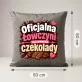 Poduszka Dekoracyjna Na Zajączka Prezent Dla Kobiety: Oficjalna Łowczyni Czekolady Poduszka Dekoracyjna Na Zajączka Prezent Dla Kobiety: Oficjalna Łowczyni Czekolady