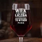 Mega Kieliszek Do Wina z Grawerem Na Urodziny Prezent Dla Mężczyzny: Wiek To Tylko Liczba Mega Kieliszek Do Wina z Grawerem Na Urodziny Prezent Dla Mężczyzny: Wiek To Tylko Liczba