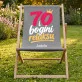 Leżak Z Nadrukiem Na 70 Prezent Dla Kobiety: 70 I Bogini Relaksu