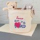 Born to be loved - Imienny worek na zabawki 