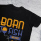 Born to fish - Czarna koszulka męska