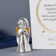 Boże dziecię - Zestaw srebrny aniołek i kartka