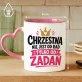 Kubek Z Nadrukiem Dla Chrzestnej Prezent Dla Kobiety: Chrzestna Od Zadań Kubek Z Nadrukiem Dla Chrzestnej Prezent Dla Kobiety: Chrzestna Od Zadań