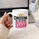 Kubek Z Nadrukiem Dla Chrzestnej Prezent Dla Kobiety: Chrzestna Od Zadań Kubek Z Nadrukiem Dla Chrzestnej Prezent Dla Kobiety: Chrzestna Od Zadań