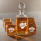 Brown Water - Zestaw Grawerowana Karafka I Szklanki Do Whisky