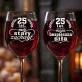 Dwa Kieliszki Do Wina Na 25 Rocznicę Ślubu Prezent Dla Pary: Srebrny Duet Dwa Kieliszki Do Wina Na 25 Rocznicę Ślubu Prezent Dla Pary: Srebrny Duet