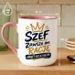 Kubek Z Nadrukiem Dla Szefa Prezent Dla Mężczyzny: Szef Ma Rację Kubek Z Nadrukiem Dla Szefa Prezent Dla Mężczyzny: Szef Ma Rację