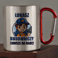 Budowniczy zawsze da radę - Kubek metalowy z karabińczykiem
