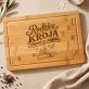 Deska Do Krojenia Dla Rodziców Prezent Dla Pary: Chaos W Kostkę Deska Do Krojenia Dla Rodziców Prezent Dla Pary: Chaos W Kostkę
