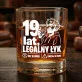Szklanka Do Whisky Dla 19 Latka Prezent Dla Mężczyzny: 19 Lat, Legalny Łyk Szklanka Do Whisky Dla 19 Latka Prezent Dla Mężczyzny: 19 Lat, Legalny Łyk