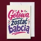 Kartka z Życzeniami Dla Przyszłej Babci Na Dzień Babci Dla Kobiety: Radosne Oczekiwanie Kartka z Życzeniami Dla Przyszłej Babci Na Dzień Babci Dla Kobiety: Radosne Oczekiwanie