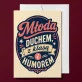 Kartka z Życzeniami Na 60 Urodziny Dla 60 Latki Kobiety: Retro Z Humorem Kartka z Życzeniami Na 60 Urodziny Dla 60 Latki Kobiety: Retro Z Humorem