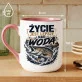 Kubek Z Nadrukiem Dla Rybaka Prezent Dla Mężczyzny: Życie Jest Lepsze Kubek Z Nadrukiem Dla Rybaka Prezent Dla Mężczyzny: Życie Jest Lepsze