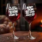 Dwa Kieliszki Do Wina Na Nowy Dom Prezent Dla Pary: Kurwa Mamy Dom