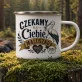 Kubek Emaliowany Dla Przyszłej Mamy Prezent Na Dzień Mamy Dla Kobiety: Ciche Oczekiwanie Kubek Emaliowany Dla Przyszłej Mamy Prezent Na Dzień Mamy Dla Kobiety: Ciche Oczekiwanie