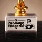 Statuetka Z Grawerem Na Rocznicę Prezent Na Walentynki Dla Mężczyzny: Za Odwagę Bycia Ze Mną