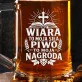 Kufel Dla Katolika Prezent Dla Mężczyzny: Wiara I Piwo Grawer