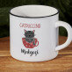 Catpuccino - Kubek ceramiczny z czarnym rantem
