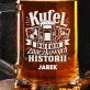 Kufel Personalizowany z Grawerem Dla Filatelisty Prezent Dla Mężczyzny: Znaczkowy Emblemat