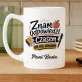 Kubek Personalizowany Dla Nauczycielki Prezent Na Dzień Nauczyciela Dla Kobiety: Znam Odpowiedzi. Czasem Kubek Personalizowany Dla Nauczycielki Prezent Na Dzień Nauczyciela Dla Kobiety: Znam Odpowiedzi. Czasem