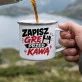 Kubek Emaliowany Dla Gracza Komputerowego Prezent Dla Mężczyzny: Gracz I Kawa