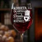Kieliszek Do Wina Dla Koleżanki Z Pracy Prezent Dla Kobiety: Kobieta Ogarnia - Grawer