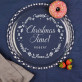 Christmas time - Płaska patera na ciasto